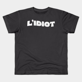 L'Idiot //// Retro Faded-Style Iggy Pop Fan Art Kids T-Shirt